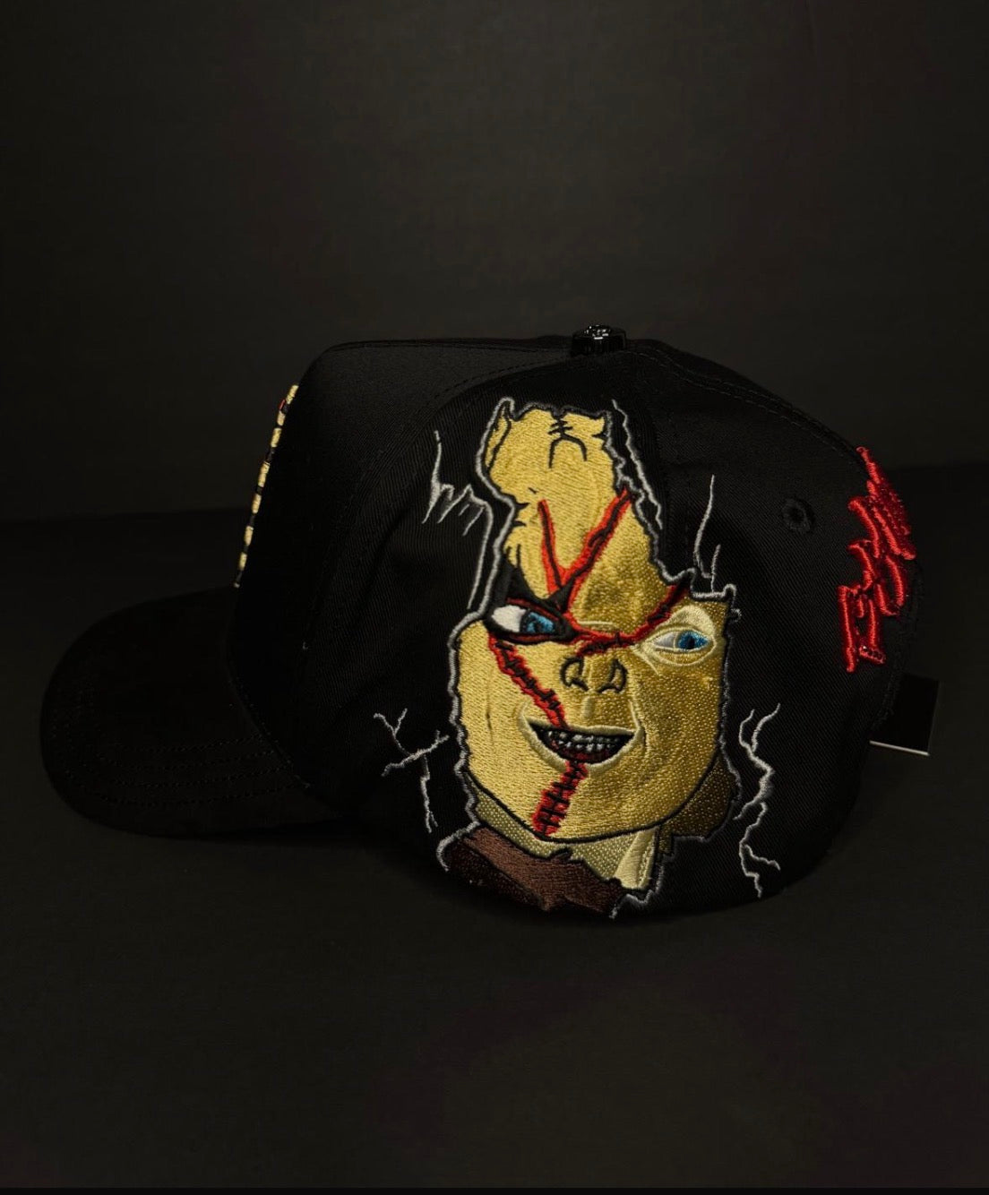 NY Chucky black embroidered