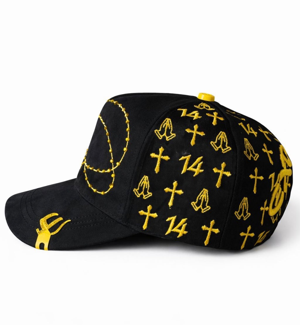 Éxodo 14-14 black and gold