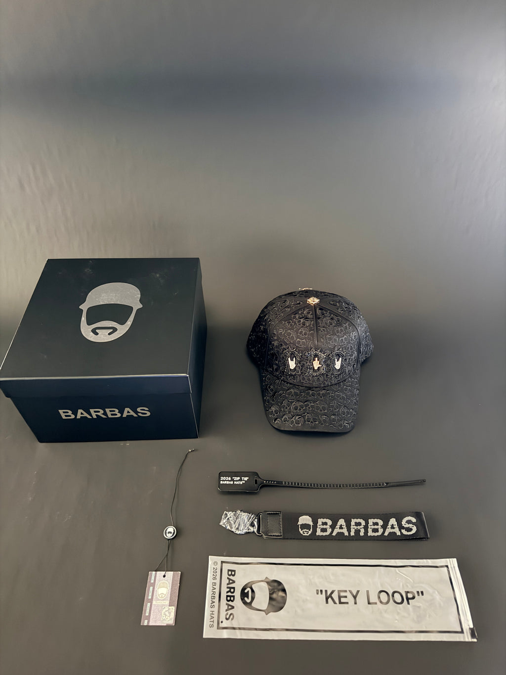 Barbas hats “BBB Hand Skull”