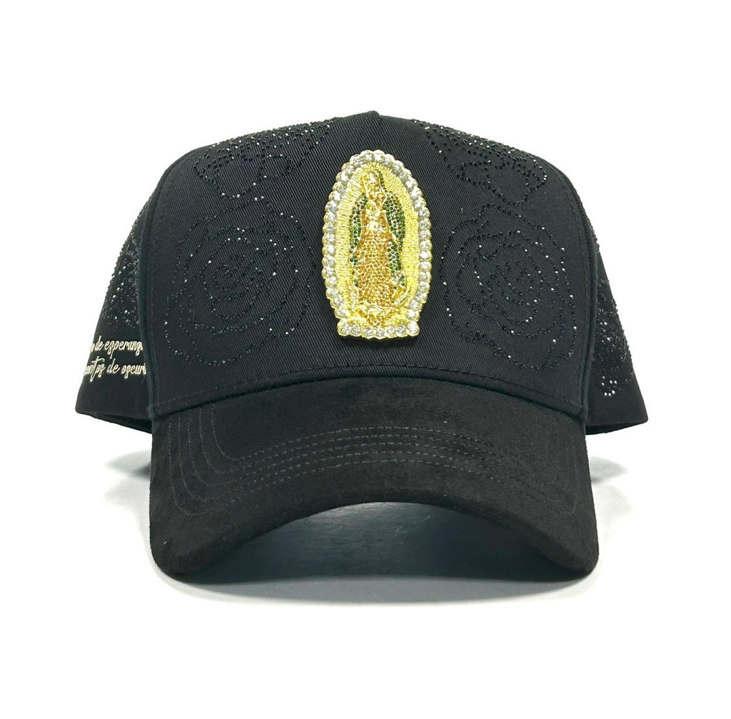 La virgen pin metal y cristales