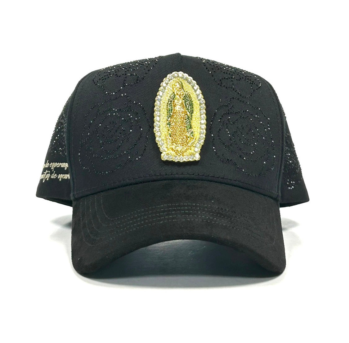 La virgen pin metal y cristales