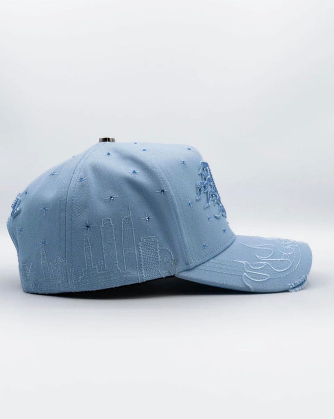 LA Flamas azul