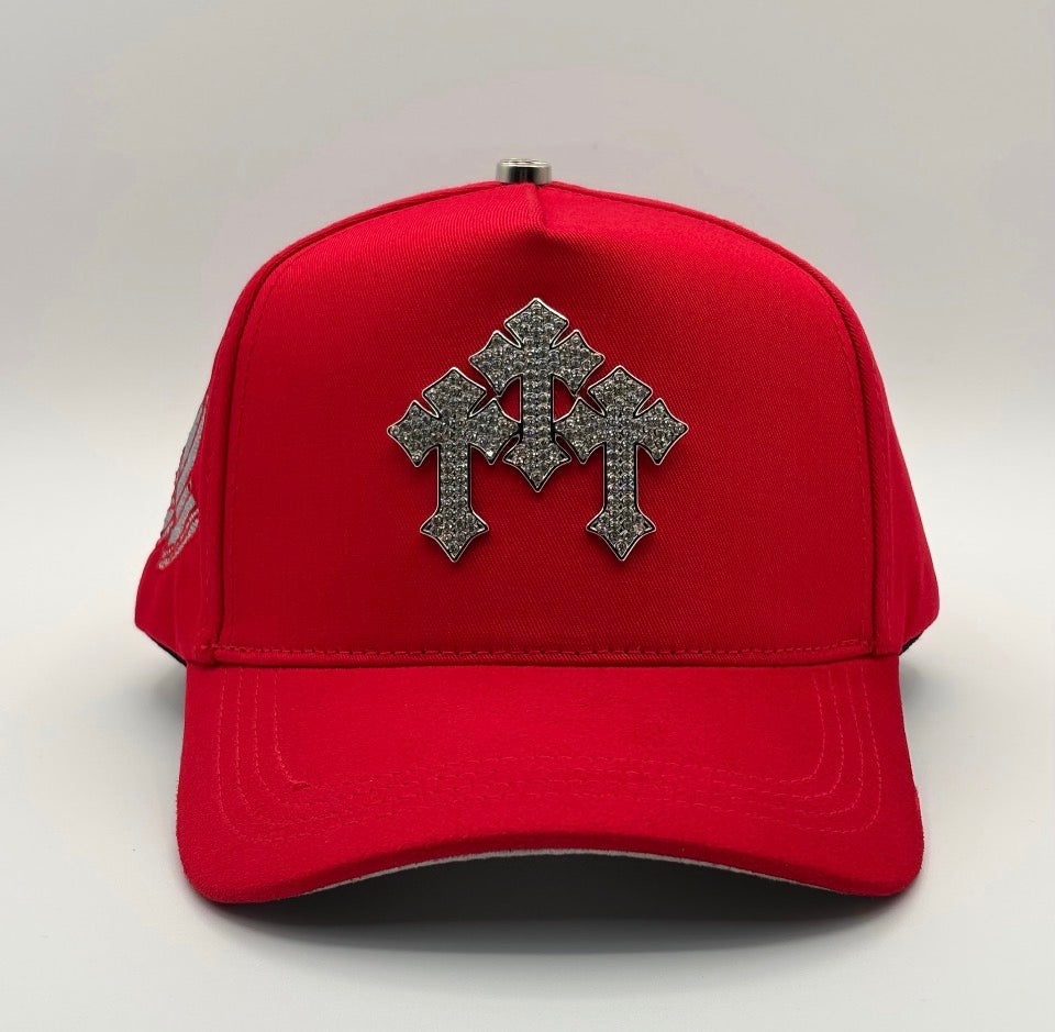 Tres cruces silver red