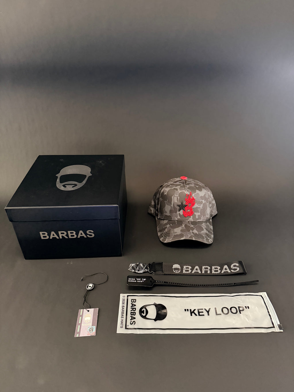 Barbas hats “B-star red camo”