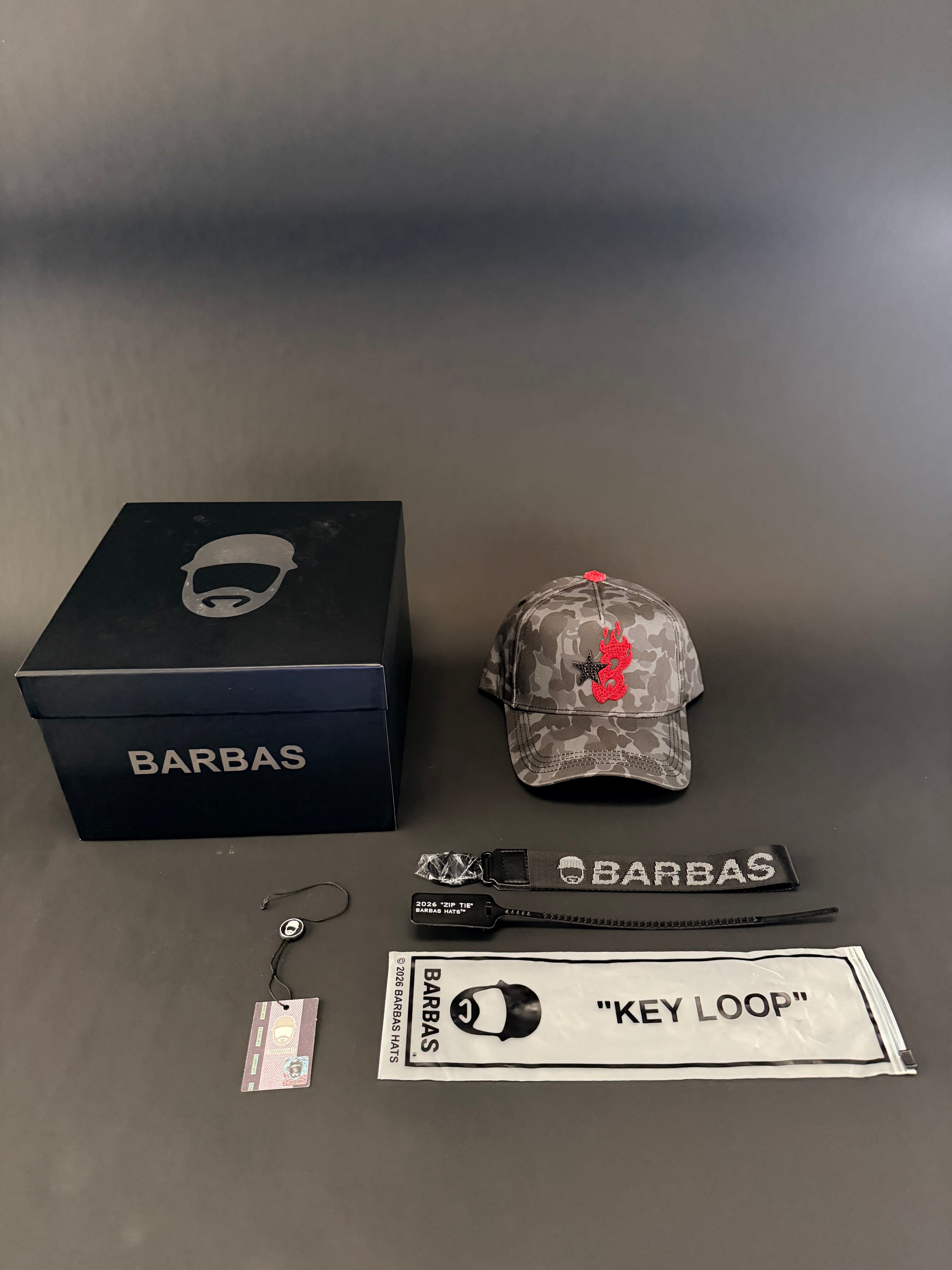 Barbas hats “B-star red camo”