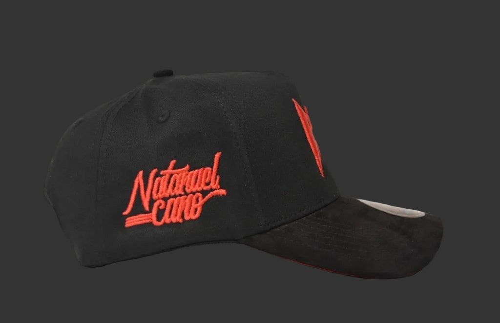 CT  gorra en negro con bordado rojo black
