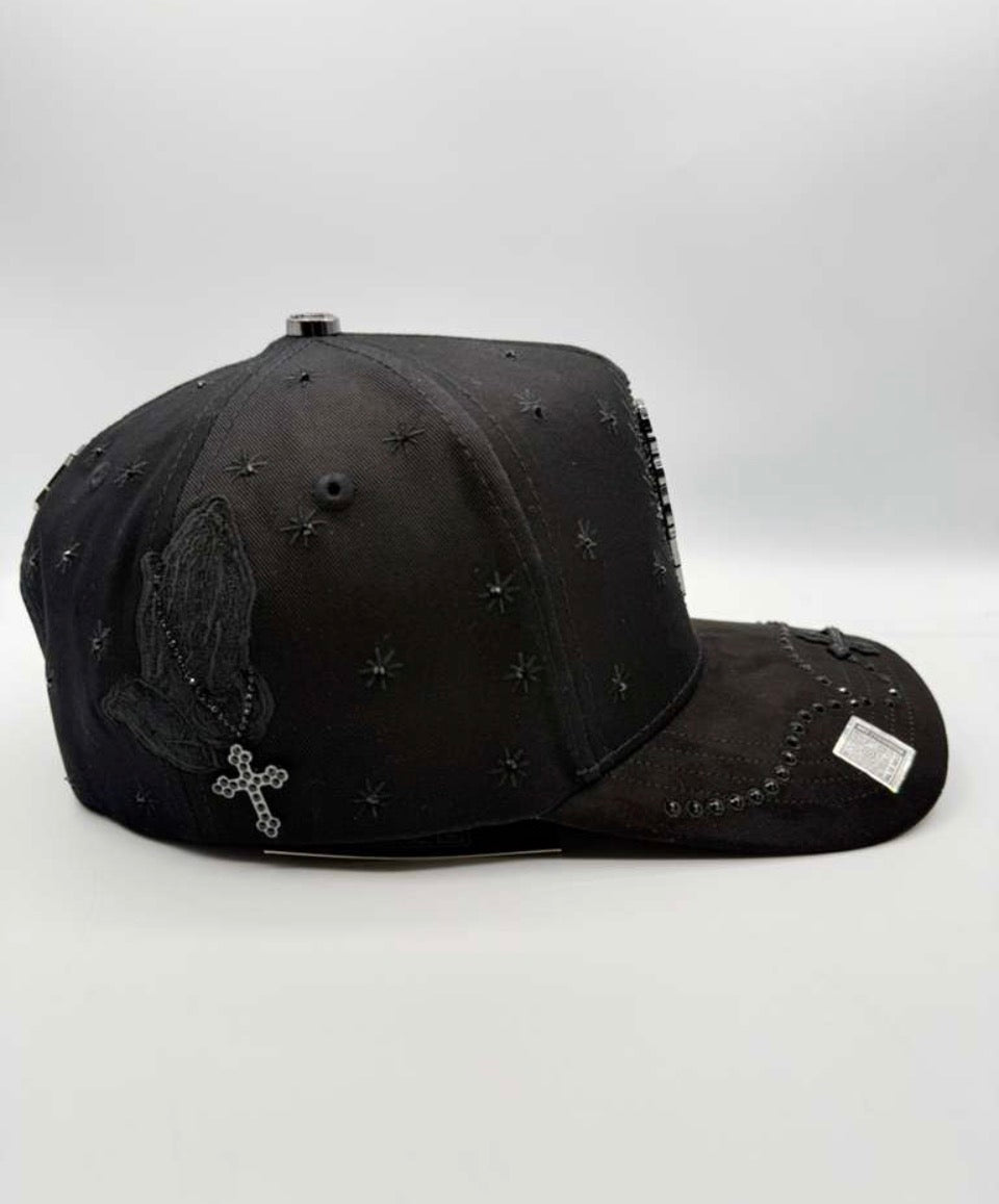 San Judas rosario total black