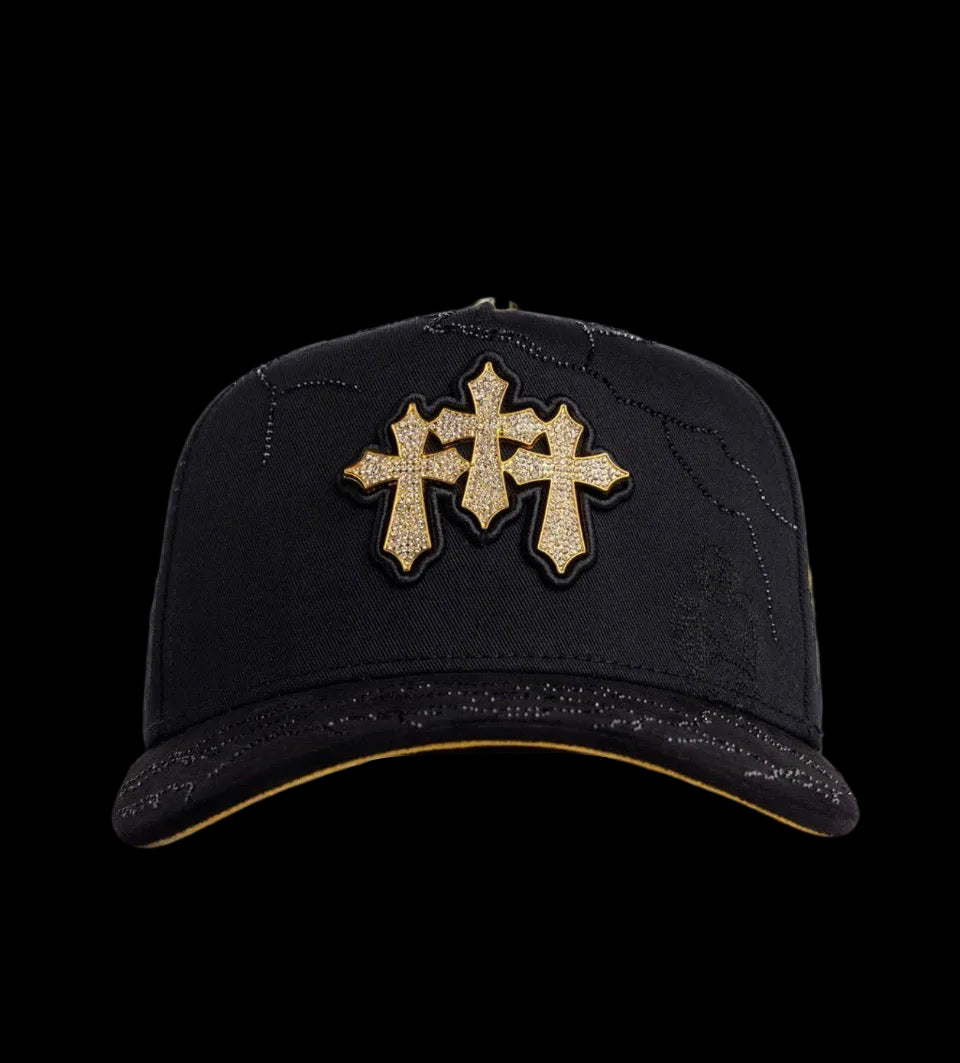3 cruces cristales gold