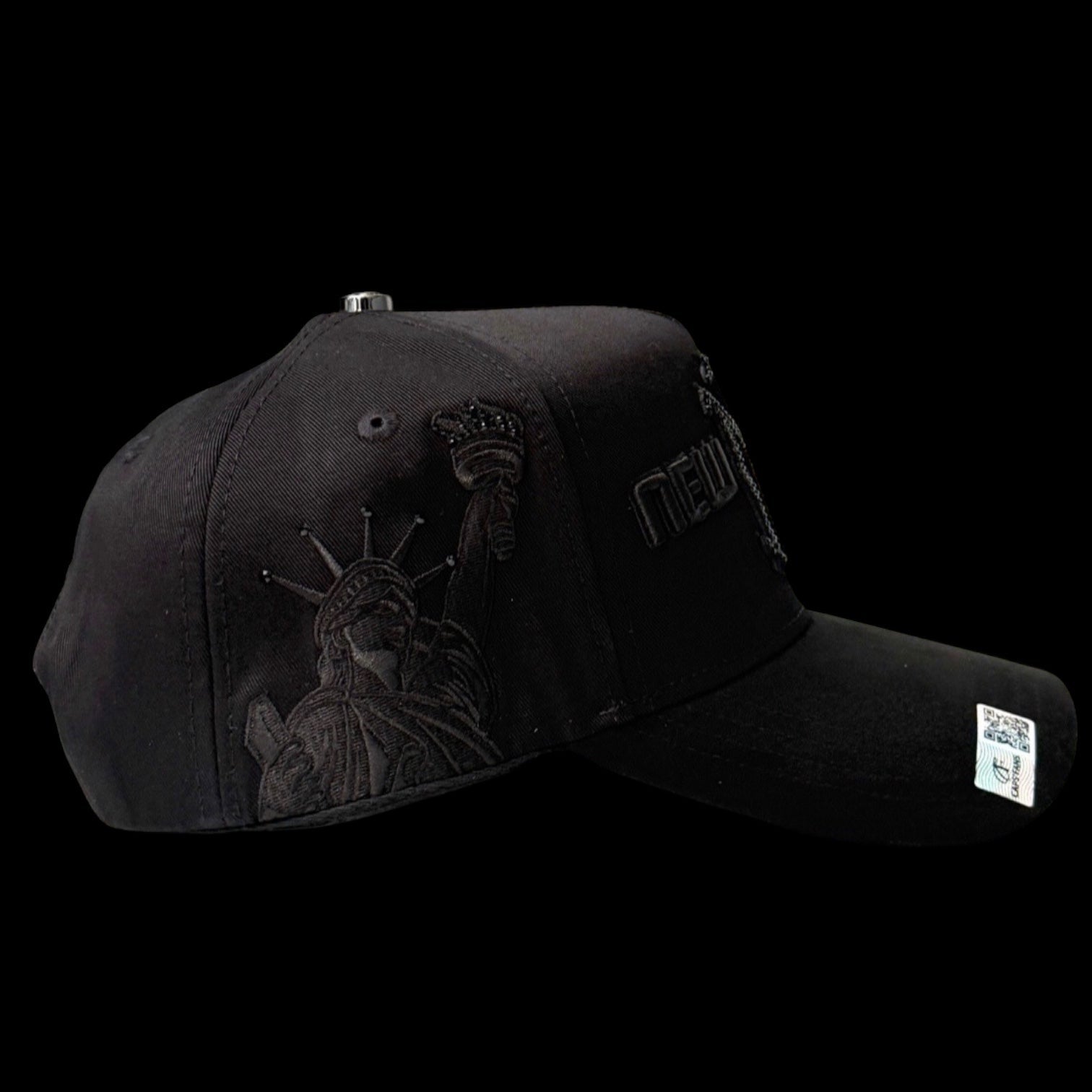 NY Crystals Total Black Name On It