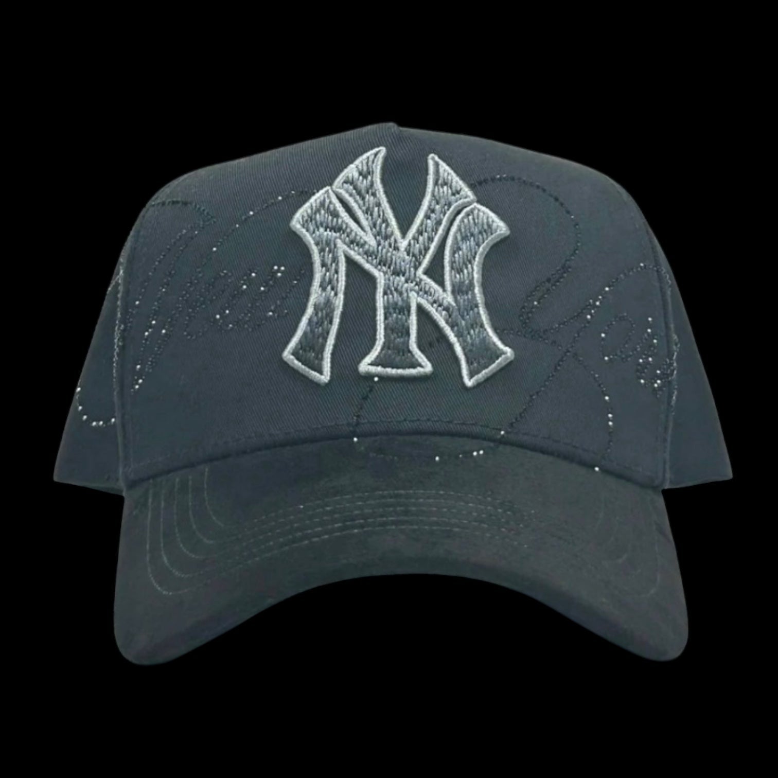 NY Black-Grey Embroidery