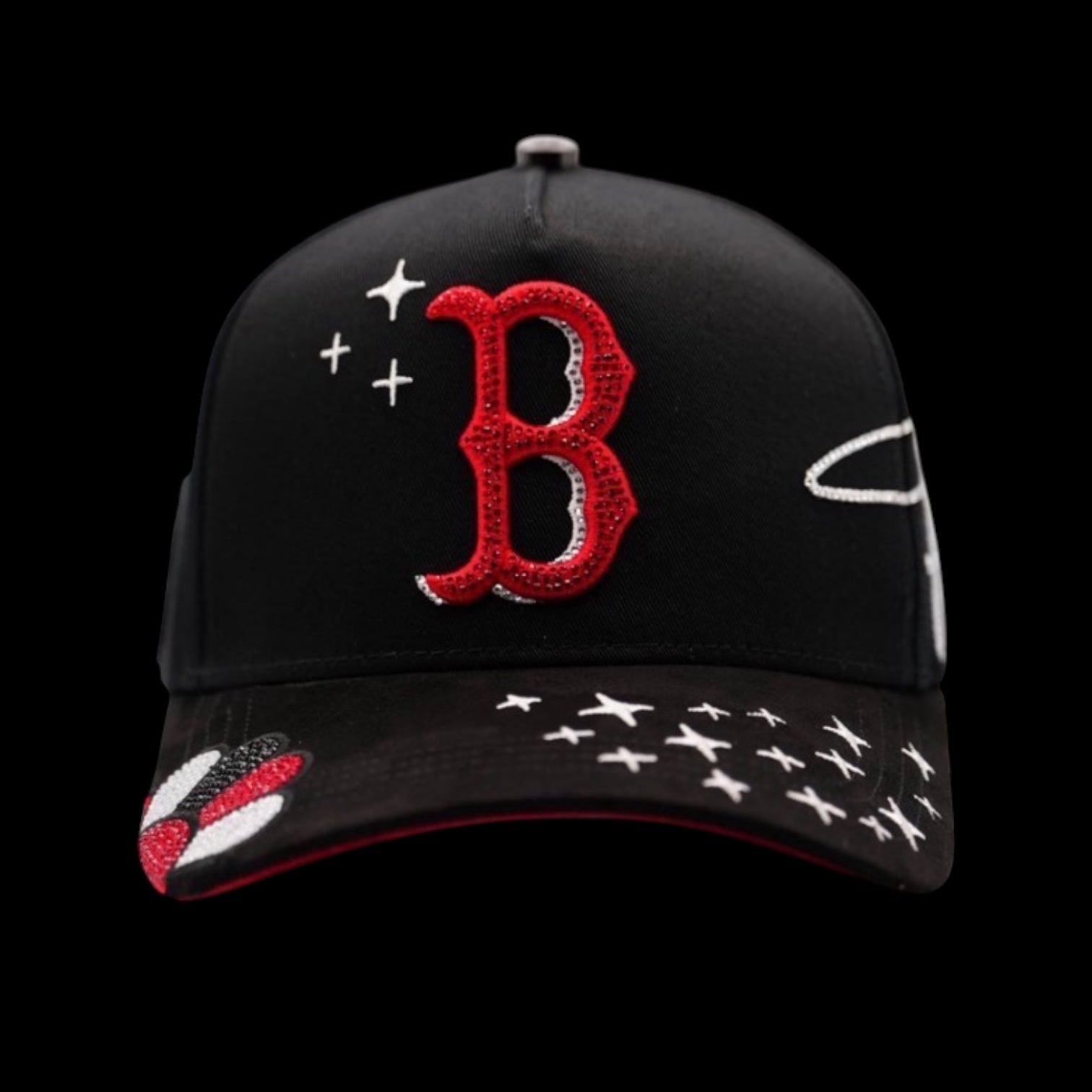 B Red with Crystals