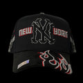NY Red-Grey with Crystals