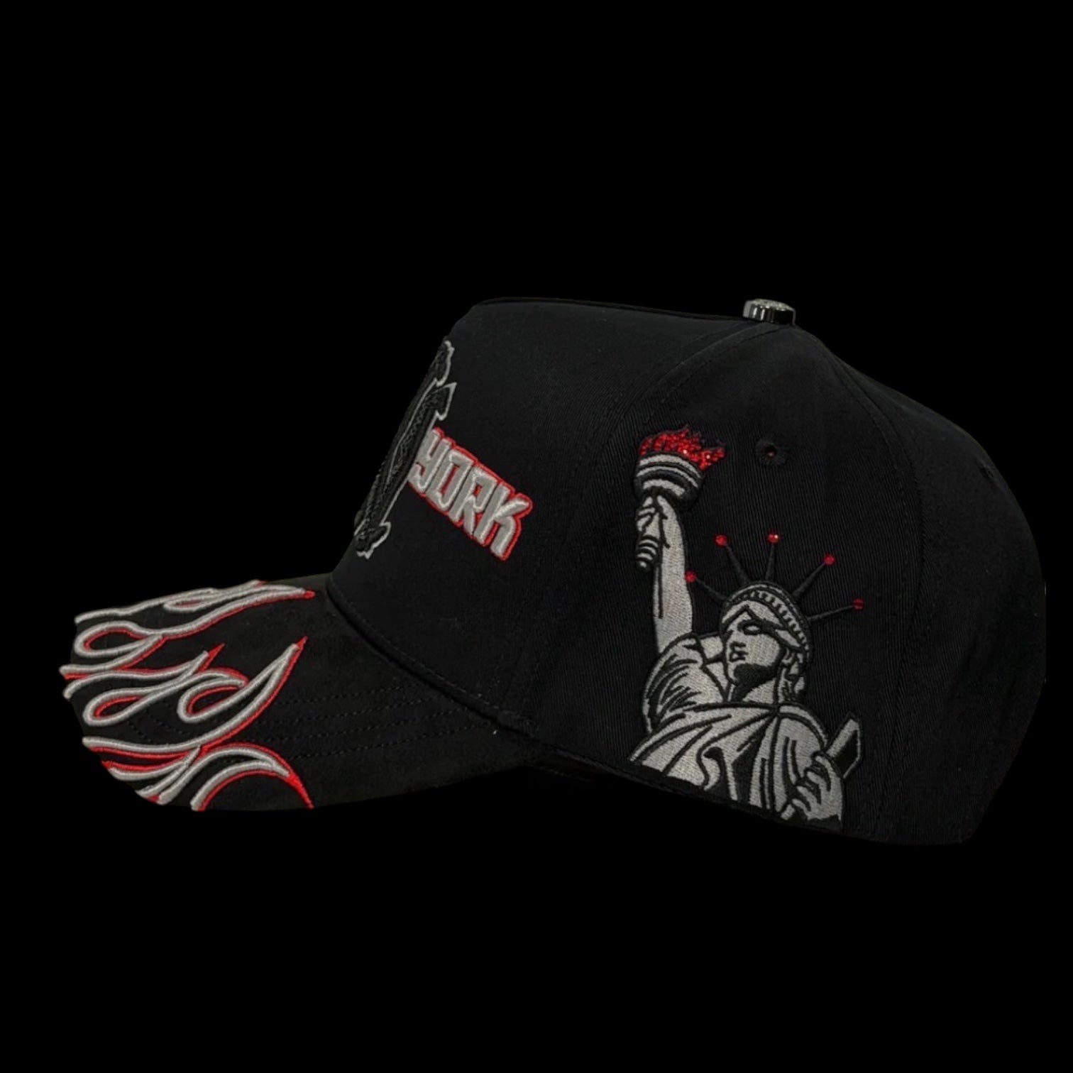 NY Red-Grey with Crystals